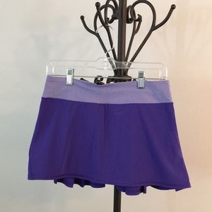 Lululemon purple tennis skirt size 6
